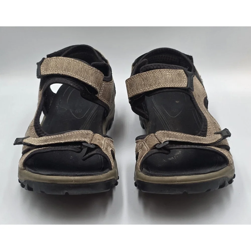 Ecco Receptor Men's 11 - 11.5 Hiking Gorpcore Outdoor Normcore Leather‎ Sandals